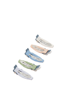 Pastel Butterfly Mini Clic Clac Clips, Set of 5